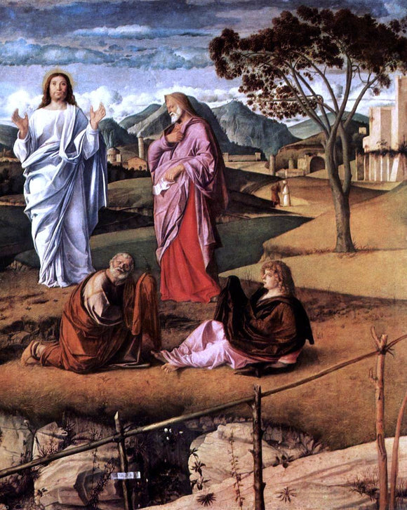  Giovanni Bellini Transfiguration of Christ (detail) - Canvas Art Print