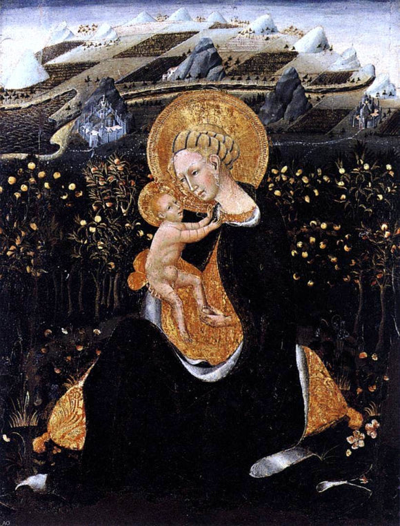  Giovanni Di Paolo Madonna of Humility - Canvas Art Print