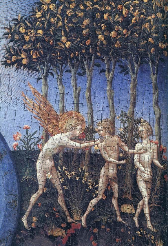  Giovanni Di Paolo The Creation and the Expulsion from the Paradise (detail) - Canvas Art Print