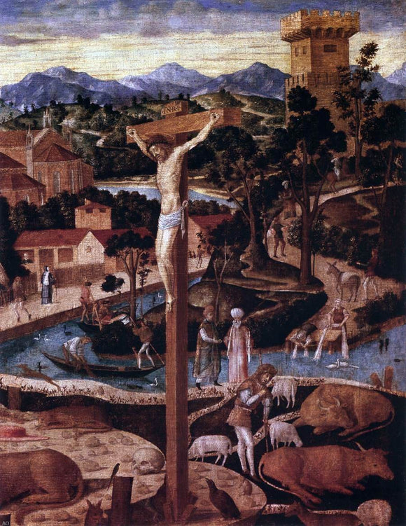  Giovanni Mansueti St Jerome in the Desert (detail) - Canvas Art Print
