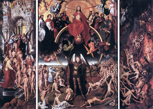  Hans Memling Last Judgment Triptych (open) - Canvas Art Print