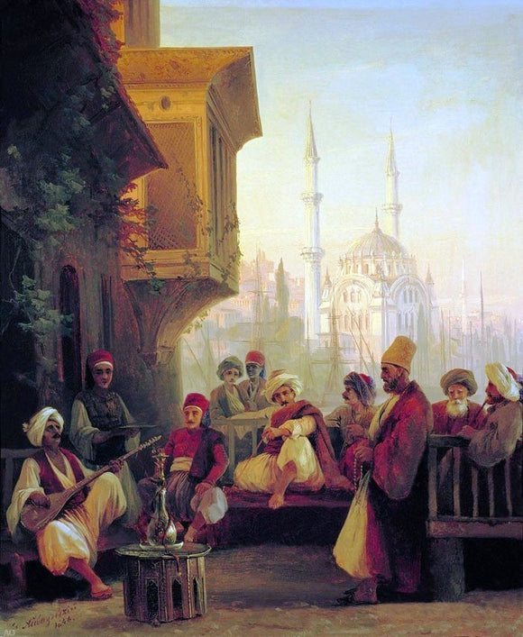  Ivan Constantinovich Aivazovsky Oriental scene - Canvas Art Print