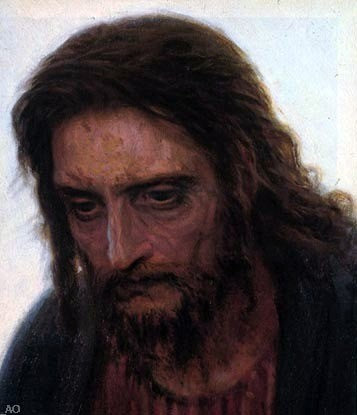  Ivan Nikolaevich Kramskoy Christ in the Wilderness [detail] - Canvas Art Print