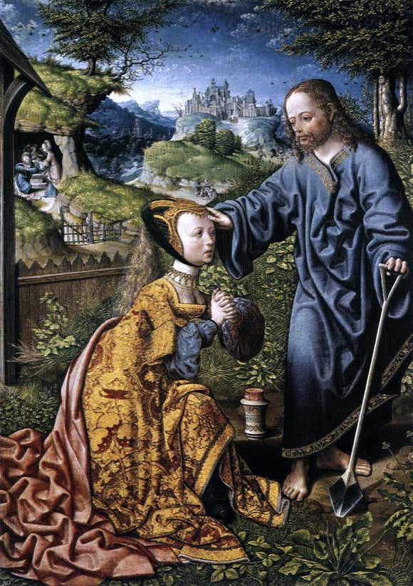  Jacob Cornelisz Van Oostsanen Christ Appearing to Mary Magdalen as a Gardener - Canvas Art Print