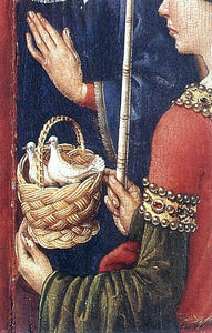  Jacques Daret Altarpiece of the Virgin (detail) - Canvas Art Print