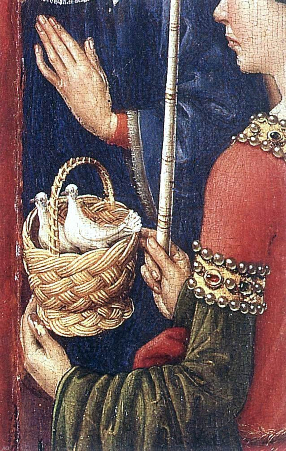  Jacques Daret Altarpiece of the Virgin (detail) - Canvas Art Print
