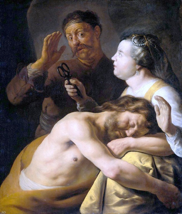  Jan Lievens Samson and Delilah - Canvas Art Print