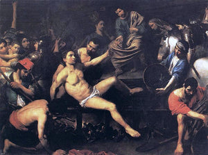  Valentin De boulogne Martyrdom of St Lawrence - Canvas Art Print