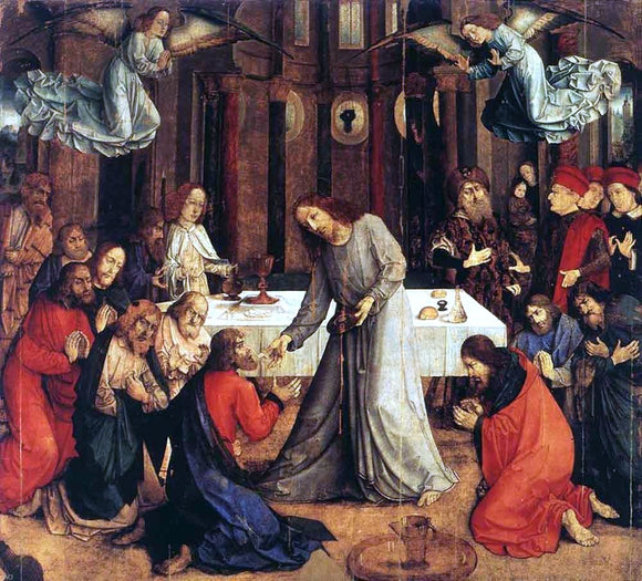  Joos Van Wassenhove The Institution of the Eucharist - Canvas Art Print