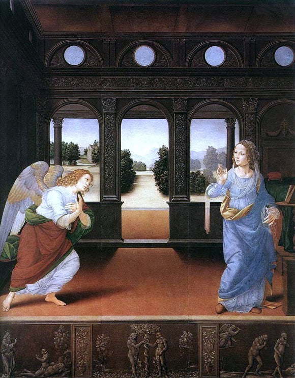  Lorenzo Di Credi Annunciation - Canvas Art Print