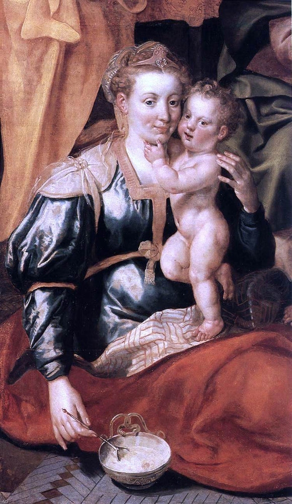  Marten De Vos The Family of St Anne (detail) - Canvas Art Print