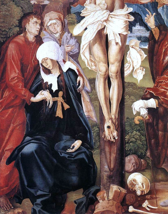  Master M S The Crucifixion (detail) - Canvas Art Print
