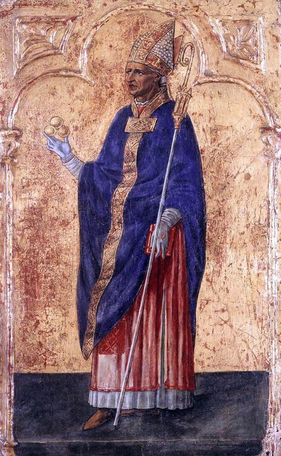  Matteo Di Giovanni St Nicholas of Bari - Canvas Art Print