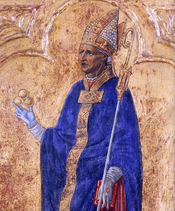  Matteo Di Giovanni St Nicholas of Bari (detail) - Canvas Art Print