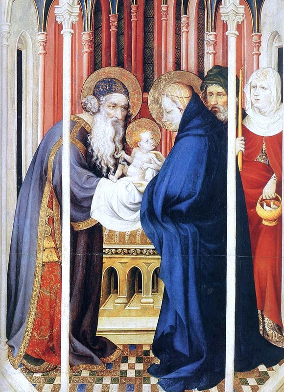  Melchior Broederlam The Presentation of Christ - Canvas Art Print