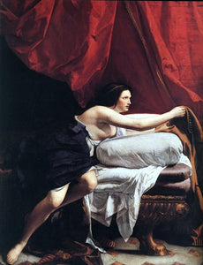  Orazio Gentileschi Joseph and Potiphar's Wife (detail) - Canvas Art Print