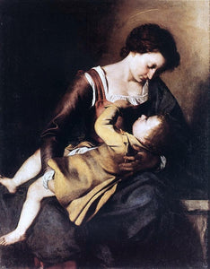  Orazio Gentileschi Madonna - Canvas Art Print