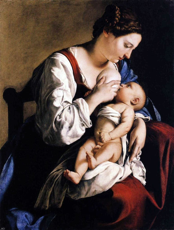  Orazio Gentileschi Madonna and Child - Canvas Art Print