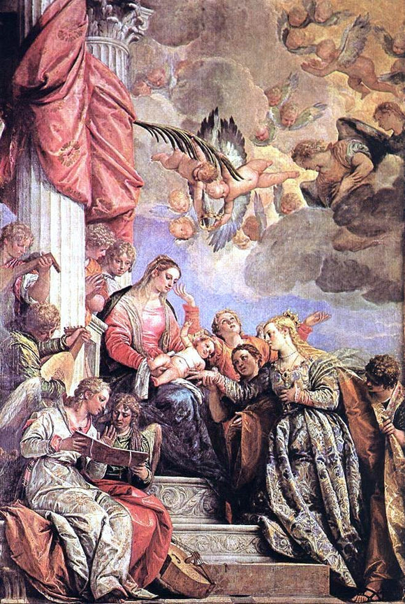  Paolo Veronese The Marriage of St Catherine - Canvas Art Print