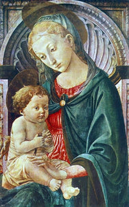  Pesellino Madonna with Child - Canvas Art Print