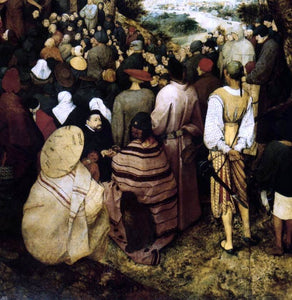  The Elder Pieter Bruegel The Sermon of St John the Baptist (detail) - Canvas Art Print