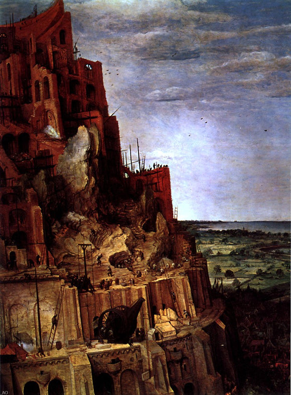  The Elder Pieter Bruegel The Tower of Babel [detail] - Canvas Art Print