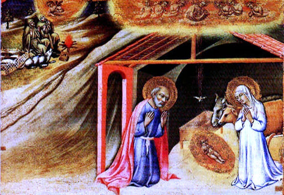  Sano Di Pietro The Nativity - Predella Panel - Canvas Art Print