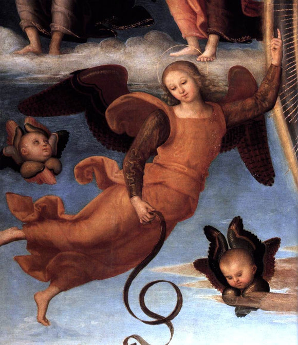  Pietro Perugino Assumption of the Virgin (detail) - Canvas Art Print