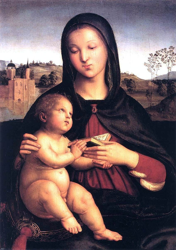 Raphael Madonna and Child - Canvas Art Print