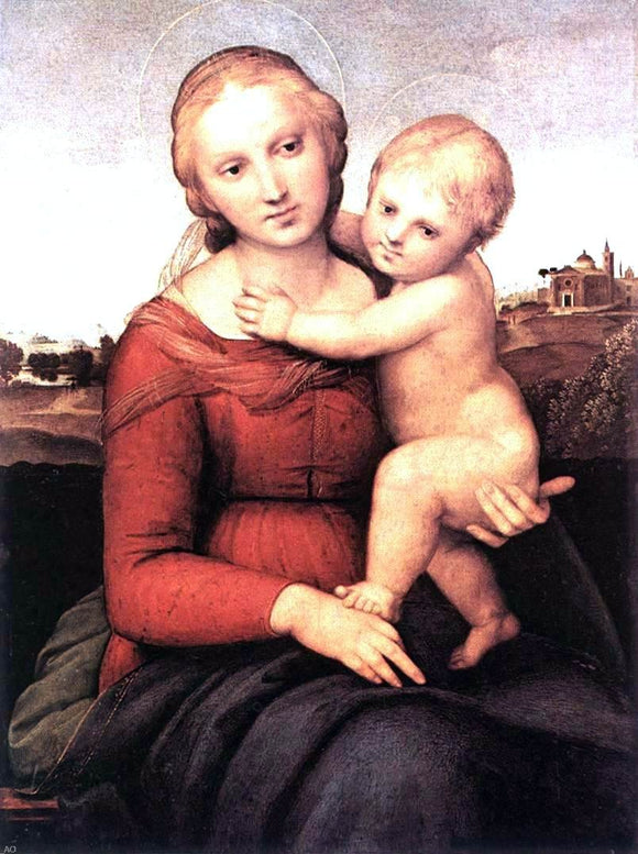  Raphael Madonna and Child (The Small Cowper Madonna) - Canvas Art Print