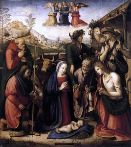  Ridolfo Ghirlandaio Adoration of the Shepherds - Canvas Art Print
