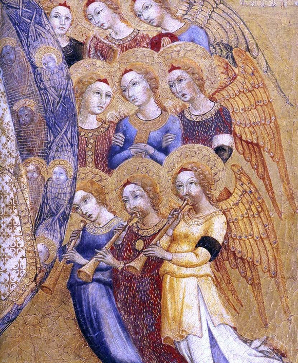  Sano Di Pietro Assumption of the Virgin (detail) - Canvas Art Print
