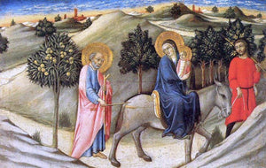  Sano Di Pietro Flight to Egypt - Canvas Art Print