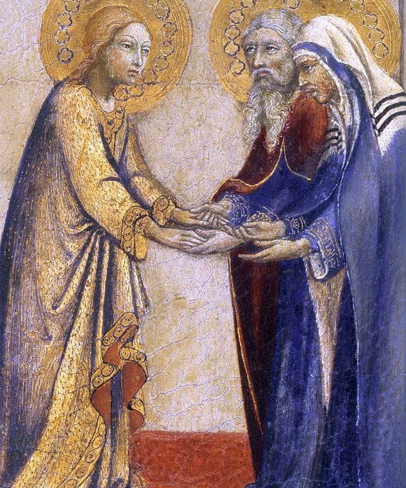  Sano Di Pietro Return of the Virgin (detail) - Canvas Art Print