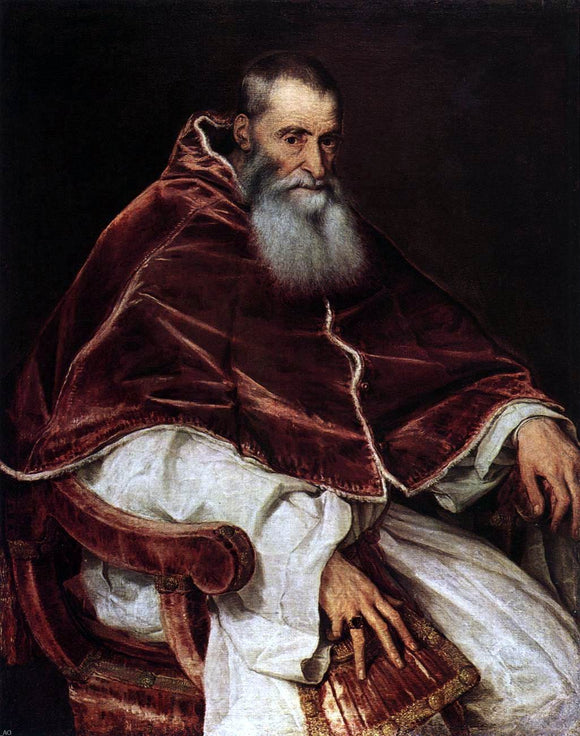  Titian Pope Paul III - Canvas Art Print
