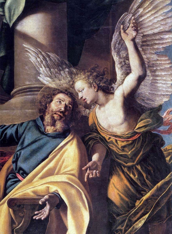  Vincenzo Campi St Matthew and the Angel (detail) - Canvas Art Print