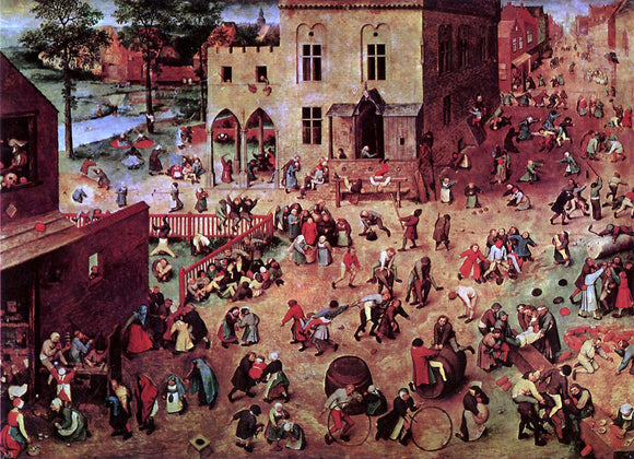  The Elder Pieter Bruegel Children's Games - Canvas Art Print