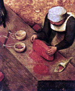  The Elder Pieter Bruegel Children's Games (detail) - Canvas Art Print