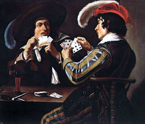  Theodoor Rombouts The Card Players - Canvas Art Print