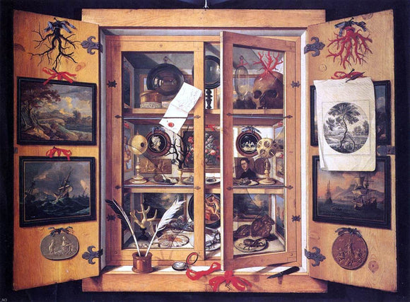  Domenico Remps Cabinet of Curiosities - Canvas Art Print