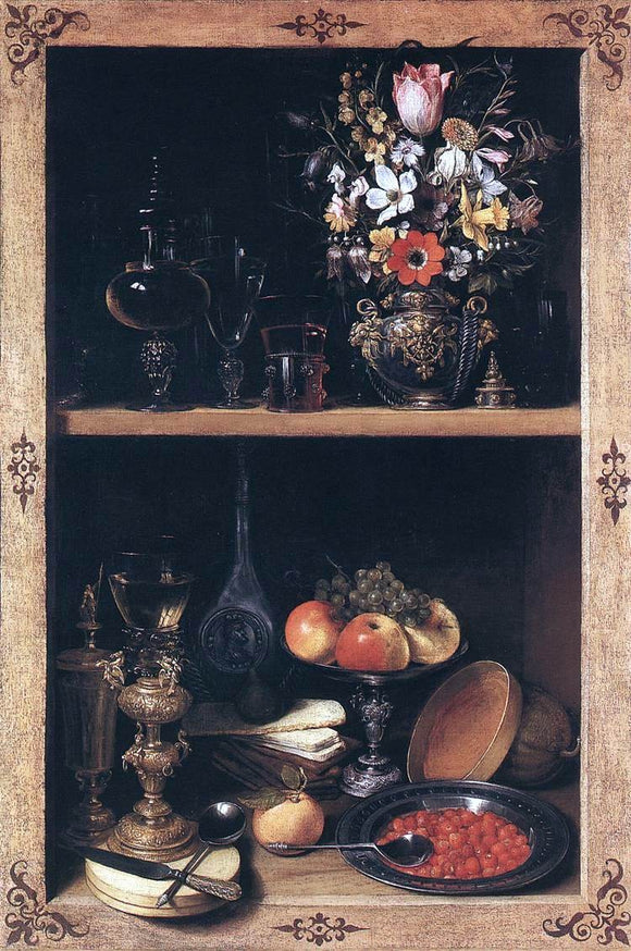  Georg Flegel Cupboard - Canvas Art Print