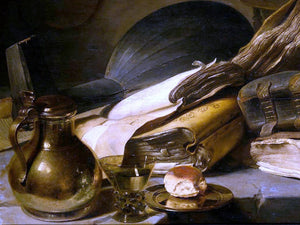  Jan Lievens Vanitas Still Life (detail #1) - Canvas Art Print