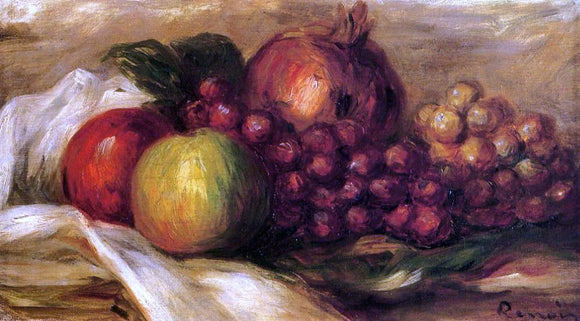  Pierre Auguste Renoir Still Life with Fruit - Canvas Art Print