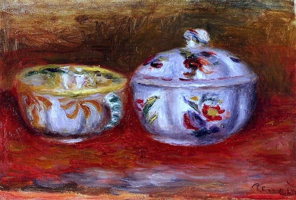  Pierre Auguste Renoir Still Life with Fruit Bowl - Canvas Art Print