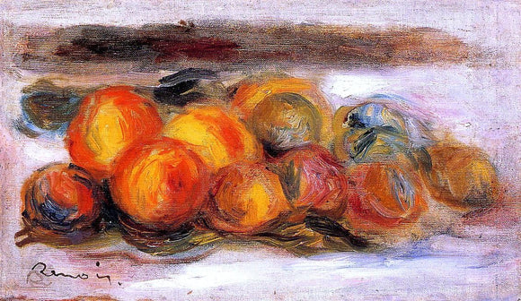  Pierre Auguste Renoir Still Life with Peaches - Canvas Art Print