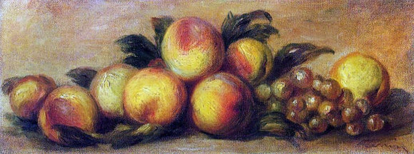  Pierre Auguste Renoir Still Life with Peaches and Grapes - Canvas Art Print