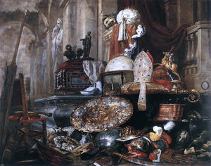  Pieter Boel Large Vanitas Still-Life - Canvas Art Print