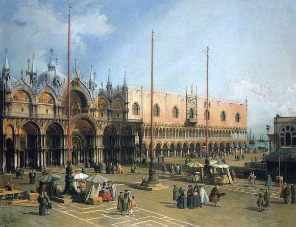  Canaletto Piazza San Marco - Canvas Art Print