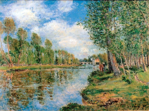  Alfred Sisley Banks of the Loing - Canvas Art Print