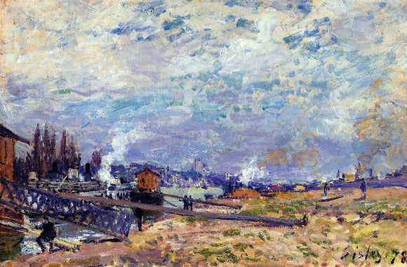  Alfred Sisley The Seine at Grenelle - Canvas Art Print